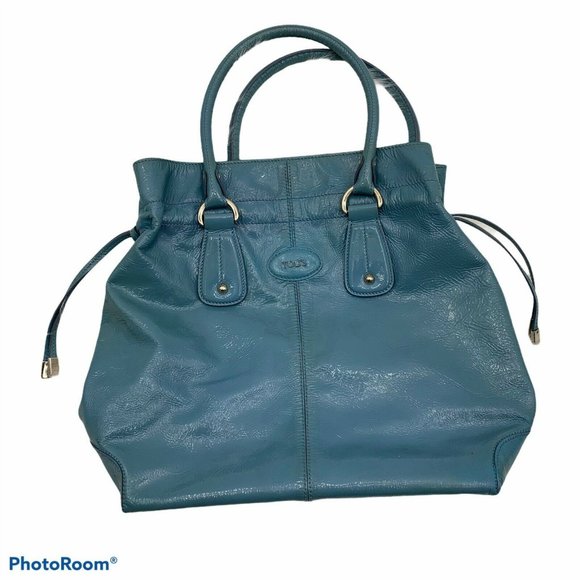 Tod's Handbags - Tod's Vertical Restyled D-Bag Patent Leather Purse